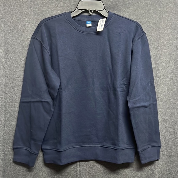 💥3/$15💥NWT - Old Navy Unisex Crew-Neck Sweatshirt for Kids, Navy -  XL (14-16) - Picture 3 of 7